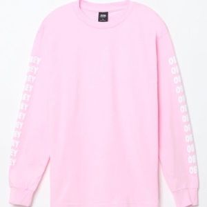 OBEY Jumble pink long sleeve shirt